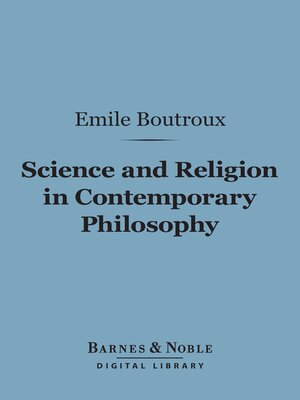 cover image of Science and Religion in Contemporary Philosophy (Barnes & Noble Digital Library)